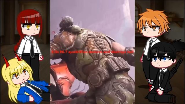 GACHA LIFE Chainsaw Man React to Doom Slayer (Tik tok) (English/Português) смотреть онлайн