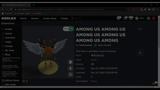 How to make an AMONG US AVATAR! (ROBLOX) смотреть онлайн