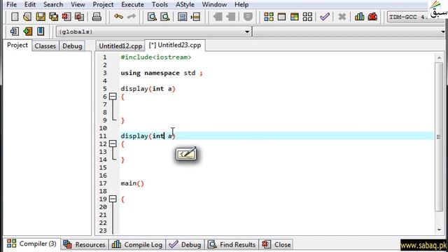 Understanding function overloading concept: Return type of arguments | Sabaq Foundation смотреть онлайн