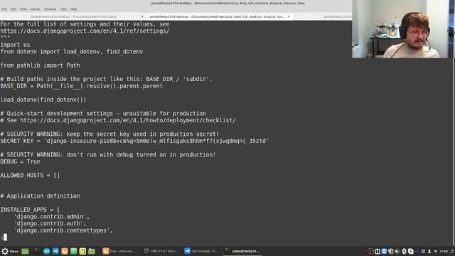 Django-Vue Blog: Part 1 (Starting Django app) смотреть онлайн