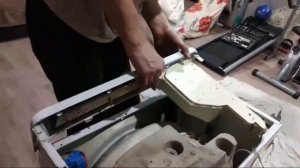 поменяли барабан и собрали стиральную машину индезит. Всё работает. 👍
