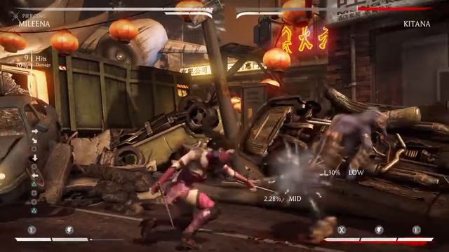 Mortal Kombat X Mileena 47% Combo (Piercing) (1 bar) смотреть онлайн