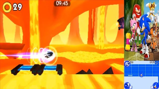 Sonic Boom Shattered Crystal (3DS) Walkthrough Part 10 Volcanic Caverns & Worm Tunnel 100% смотреть онлайн