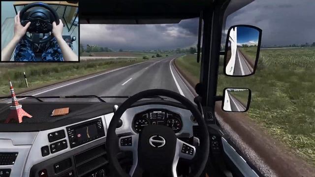 Hino Profia - POV DRIVE | Euro Truck Simulator 2 | Thrustmaster T300RS GT gameplay смотреть онлайн