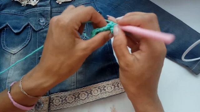 плотный узор крючком для пиджака.