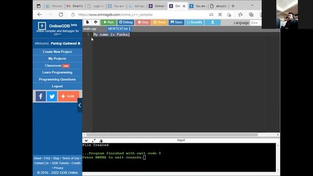 File Append Mode in C++ смотреть онлайн