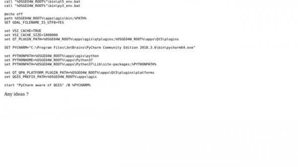 GIS: PyQGIS standalone app with pycharm : exit code -1073741819 (0xC0000005)
