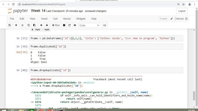 110. Removing duplicates from data frame: keep option and map function in pandas смотреть онлайн