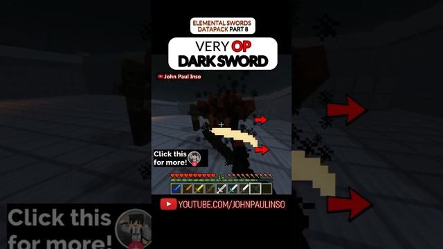 OVERPOWERED DARK SWORD IN MINECRAFT!!! #Shorts смотреть онлайн
