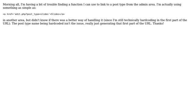 Wordpress: Linking to Post Types from wp-admin смотреть онлайн