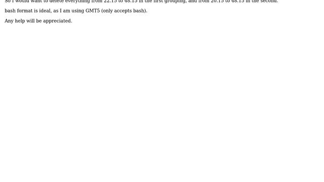 Ubuntu: How to delete multiple lines from txt file, based on a variable in previous column? смотреть онлайн