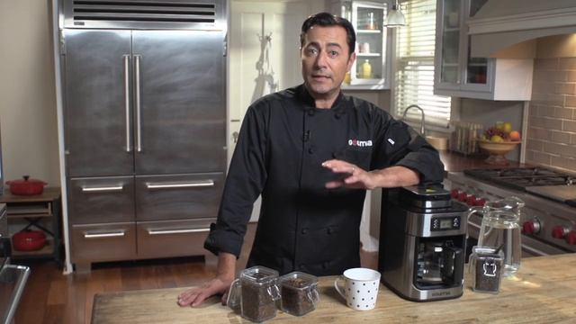 Gourmia GCM4500 Coffee Maker With Built In Grinder смотреть онлайн