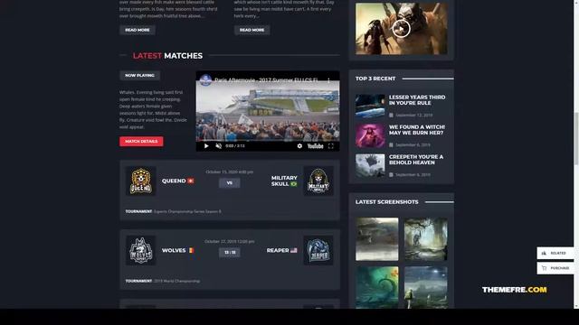 SquadForce - eSports Gaming WordPress Theme gamer gaming community Momota смотреть онлайн