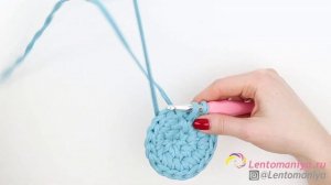 Корзинка из трикотажной пряжи. Идеальное дно.