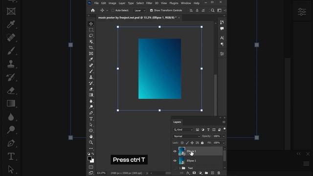 Gradient Poster Design in Photoshop смотреть онлайн