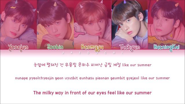 TXT (투모로우바이투게더) - Our Summer (Color Coded Lyrics Eng/Rom/Han/가사)