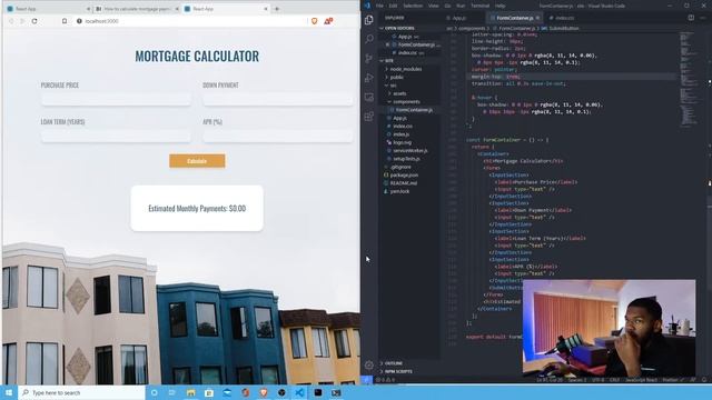 Mortgage Calculator + React | styled-components смотреть онлайн