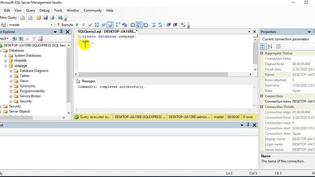 SQL Server|How to Create database | lecture in Tamil смотреть онлайн
