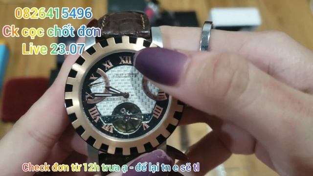 23.07.22 Đồng hồ si nhật thụy TrinhNail lên hàng JHarrision Musk Sonne Cyma Dominic 0826415496 смотреть онлайн