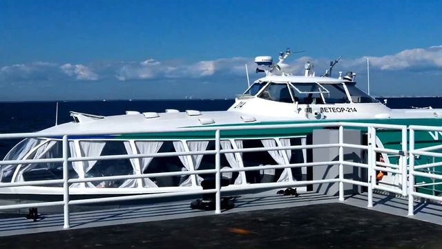 Петергоф за минуту, поездка на Метеоре из Петергофа. 1 Minute In Peterhof, Trip By Hydrofoil Boat