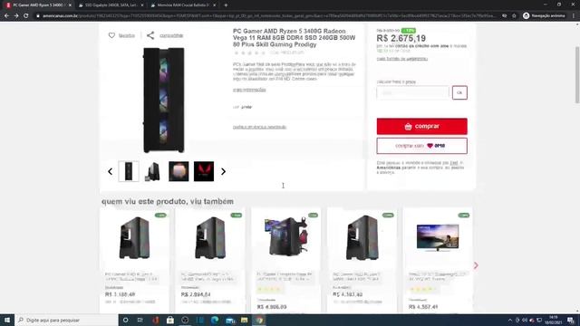 PC Gamer AMD Ryzen 5 3400G Radeon Vega 11 RAM 8GB DDR4 SSD 240GB 500W 80 Plus Skill Gaming Prodigy смотреть онлайн