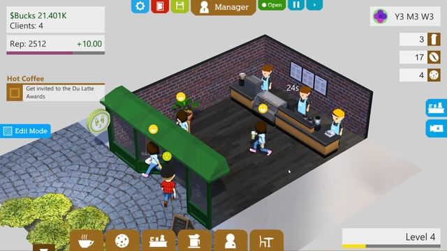 Coffee Shop Tycoon - Ep. 3 - Our Coffee is the Seventh Best?! - Coffee Shop Tycoon Gameplay смотреть онлайн