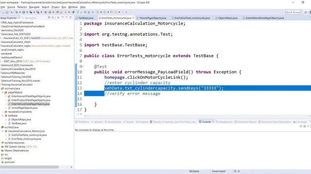 Selenium Framework - Basic- 12. Error message verification test case automation смотреть онлайн