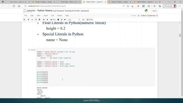 Python Tokens, Keywords, Identifiers and Operators смотреть онлайн
