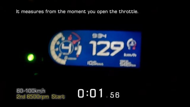 (2020y) HONDA CBR400R Acceleration Test,cruise Engine RPM.(Japan Specification)  NC56