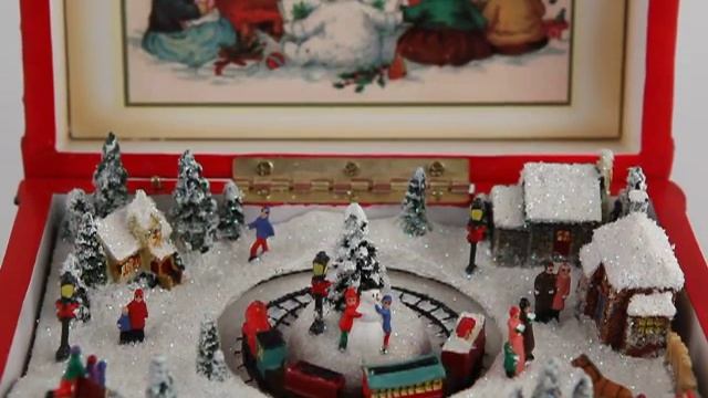 Композиция музыкальная «Красная шкатулка с зимним сюжетом» арт. MB-015837 смотреть онлайн