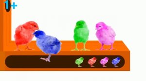 Учим цвета - Разноцветные цыплята - Развивающий мультик для детей