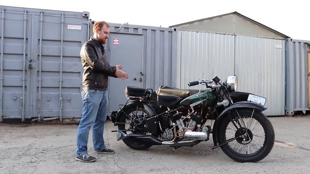 Английский мотоцикл BSA 1930 года от мотоателье Ретроцикл смотреть онлайн