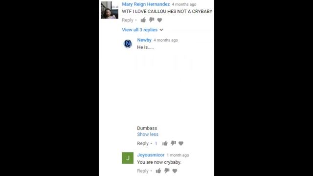 Caillou OS Comments смотреть онлайн