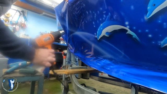 Плёнка на борт Windboat 45 EVO Fish смотреть онлайн
