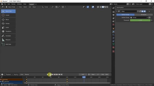 Mask Modifier in Blender смотреть онлайн