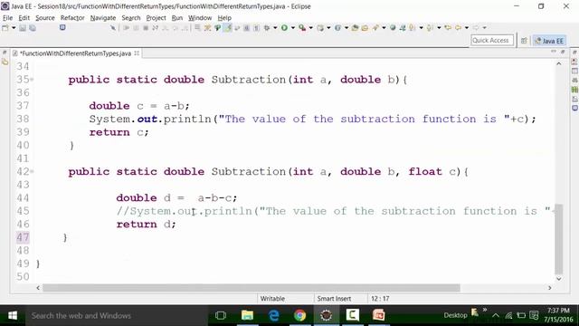 Creating Functions With Different Return Types In JAVA Part 2 | Functions With Examples In JAVA смотреть онлайн