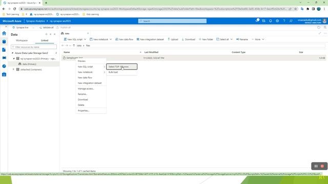 Read JSON File data using TSQL - Synapse SQL Pool смотреть онлайн