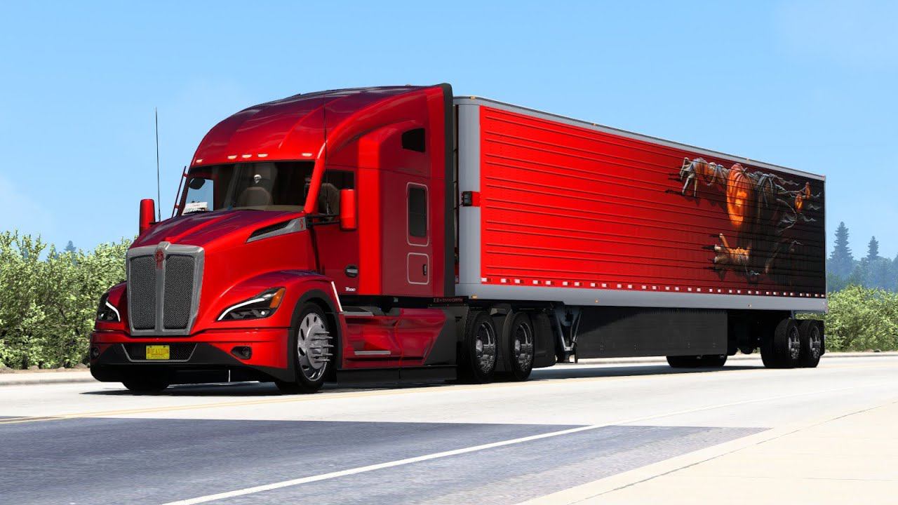 [ATS] Kenworth T680 Next Generation v.1.1_53ft hauling to Bend смотреть онлайн