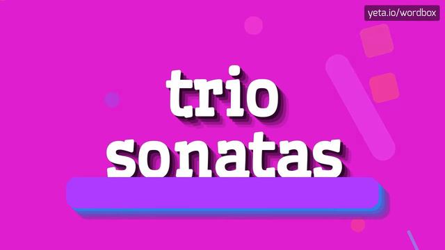 HOW TO PRONOUNCE TRIO SONATAS? TRIO SONATAS: WHAT IT IS AND HOW TO PRONOUNCE IT #trio sonatas смотреть онлайн