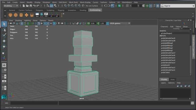 Maya LT/Maya Beginner Tutorial 13/13: How & Why to Delete Objects Construction History смотреть онлайн
