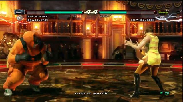 Tekken 6 Online Ranked Match Session 05 - Bob - [HD] смотреть онлайн