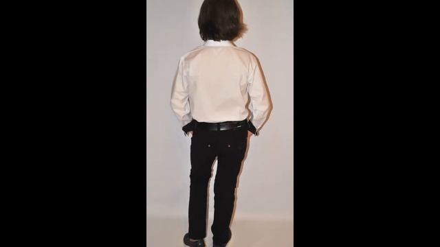 Стильная брендовая белая школьная рубашка с длинным рукавом для мальчика 6-13 лет смотреть онлайн