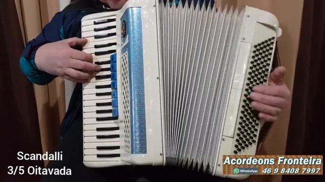 Vendida. Acordeon Scandalli 120 baixos. Oitavada. смотреть онлайн