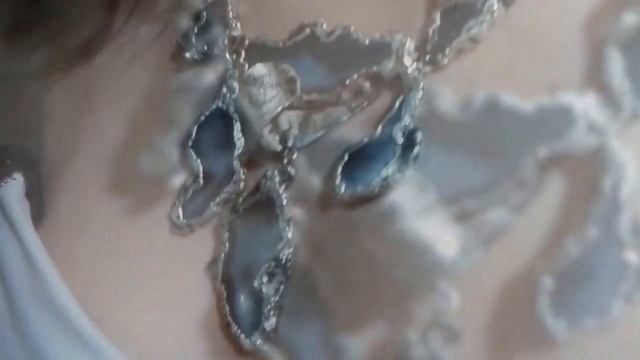 Колье "Celestial" (Уральские Агаты, Серебрение, Чернь) смотреть онлайн