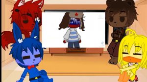 // Реакция персонажей FNaF 1 на ТТ // Фредди, Чика, Бонни, Фокси