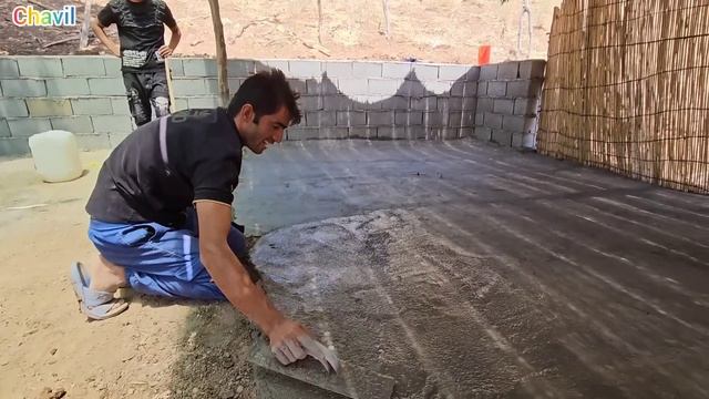 Transforming Nomadic Space: Cement Work & Delicious Lunch Prep With Chavil Nomads ??