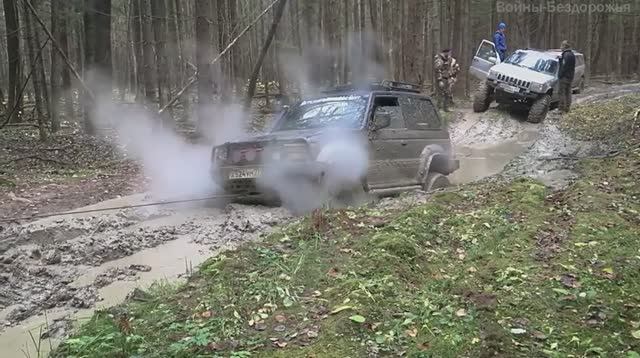 По Бездорожью на ГАЗ - 66 _ Pinzgauer 6x6 _ Cherokee _ Defender _ Mercedes _ OFF - ROAD смотреть онлайн