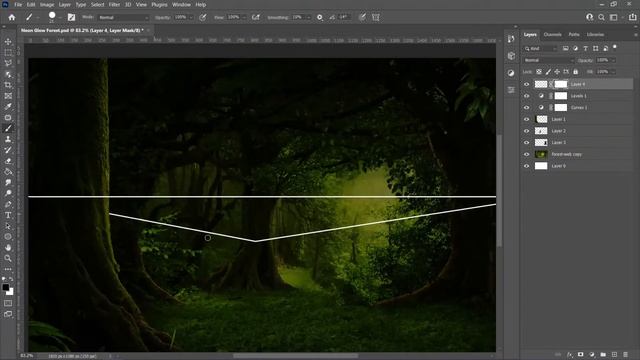 Neon Glow Effect - Photoshop Tutorial | Photoshop Editing смотреть онлайн