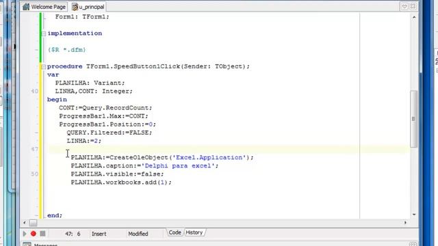 DELPHI - EXPORTAR DO DELPHI PARA EXCEL VD17 смотреть онлайн