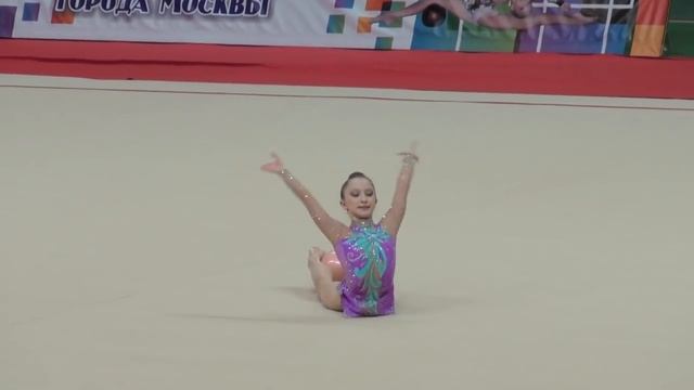 Игнатова Алена, 2003, мяч. Первенство Москвы, январь, 2015 смотреть онлайн